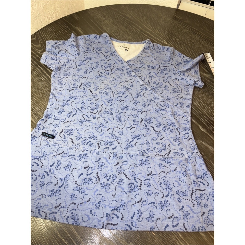 Jockey Size Small Womens‎ Blue Vneck Scrub Top
